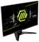 Ein schwarzer Gaming-Monitor, auf dem ein neongrünes Logo und die Wörter „MAG MSI ARSENAL GAMING" angezeigt werden. Der Bildschirm ist leicht nach links geneigt.