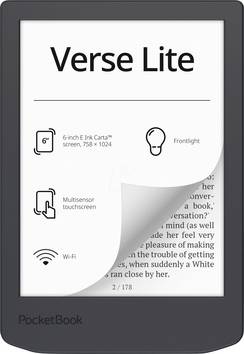 PocketBook POCKETBOOK - Verse Lite - Midnight Grey DACH-Version - E-Book-Reader - 8 GB eBook-Reader 15.2 cm (6 Zoll) Schwarz