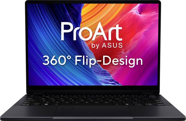 Asus 2-in-1 Notebook / Tablet HN7306EA-LX070W Copilot+ PC  33.8 cm (13.3 Zoll) 3K, WQXGA  395 32 GB RAM  1 TB SSD Deutsch, QWERTZ AMD AMD Radeon  Nicht verfügbar   Schwarz  90NB17X1-M00550