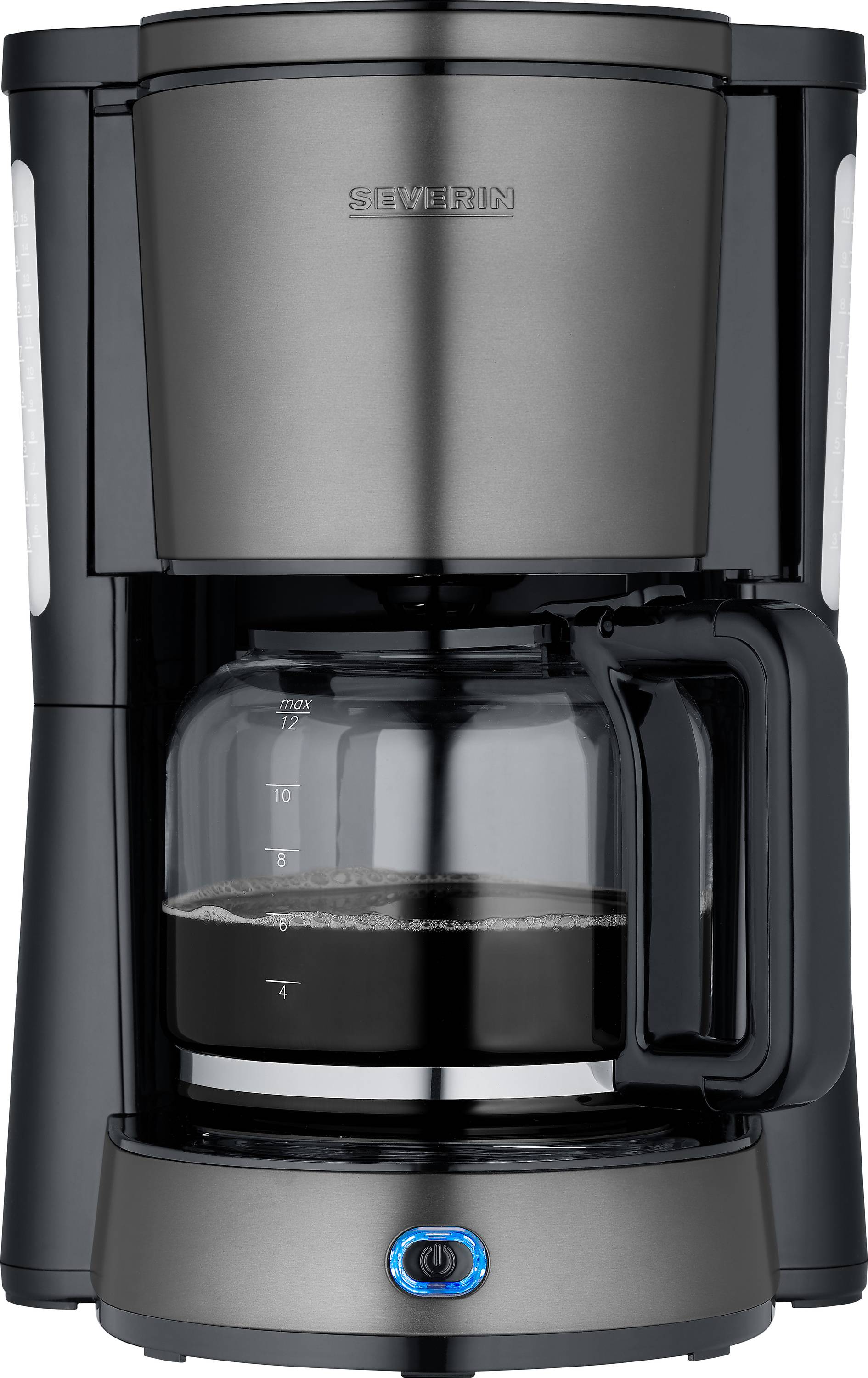 Severin 9340 Kaffeemaschine Schwarz, Edelstahl