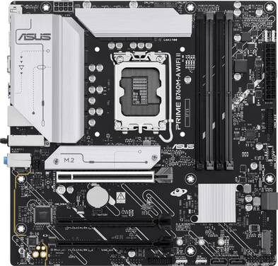 Asus PRIME B760M-A WIFI II Mainboard Sockel (PC) Intel® LGA 1700 Formfaktor (Details) Micro-ATX Mainboard-Chipsatz Intel® B760