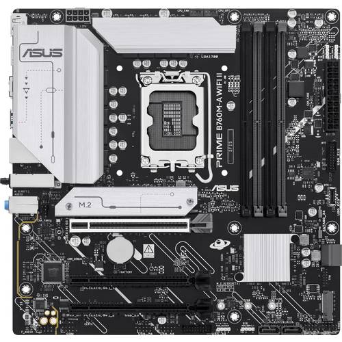 Thumbnail - Asus PRIME B760M-A WIFI II Mainboard Sockel (PC) Intel® LGA 1700 Formfaktor (Details) Micro-ATX