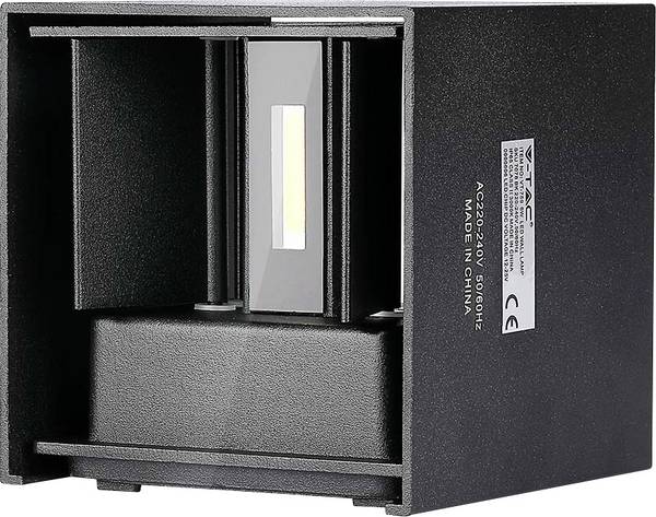 V-TAC VT-759 217087 LED-Wandleuchte LED fest eingebaut EEK: E (A - G) 5 W LED Schwarz