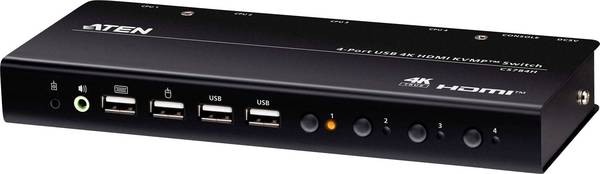 ATEN CS784H - KVM-/Audio-/USB-Switch - 4 x KVM/Audio/USB