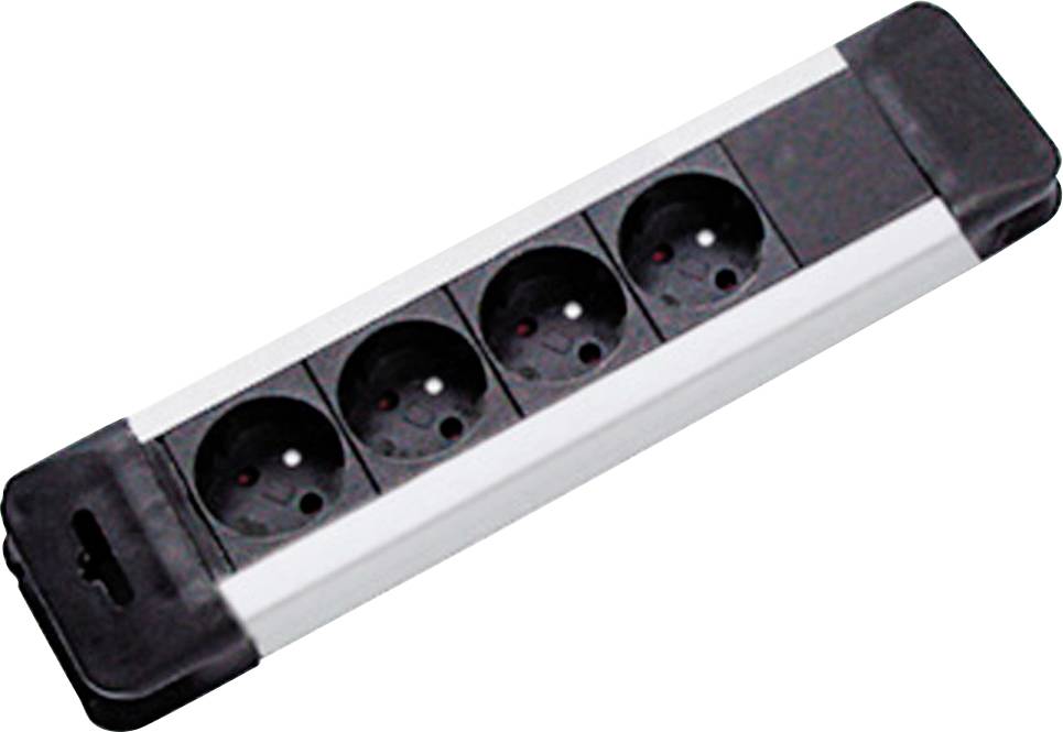 Bachmann 19.07.1144 Steckdosenleiste Grau, Schwarz Schutzkontakt 1 St.