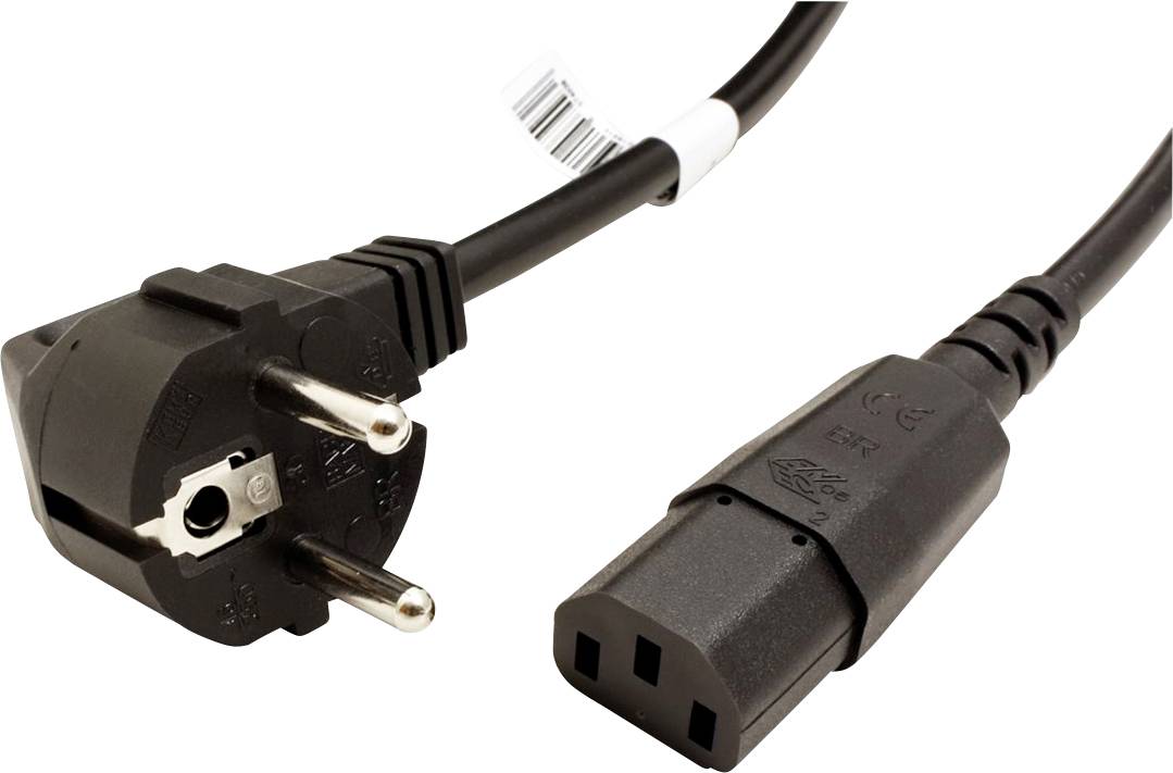 Thumbnail - Bachmann 351.167 Kaltgeräte Anschlusskabel Schwarz 0.5 m