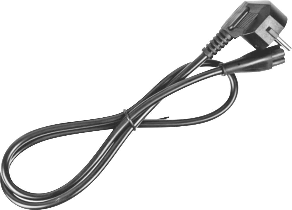 Thumbnail - Bachmann 304.1054 Strom Verlängerungskabel Schwarz 1 m H05VV-F 3G 0,75 mm²