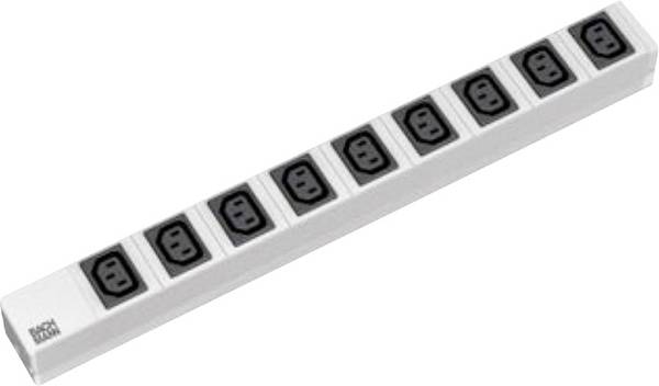 Bachmann Steckdosenleiste (Rack - einbaufähig) - Eingabe, Eingang IEC 60320 C20 - Ausgangsanschlüsse: 9 - 1U - 48.3 cm (