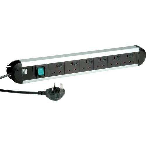 Bachmann 330.0720 Steckdosenleiste Schwarz, Silber GB-Stecker 1 St.