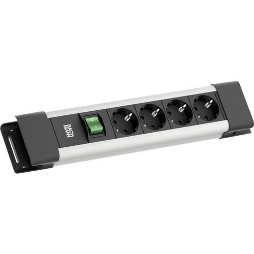 Thumbnail - Bachmann BM005906 Steckdosenleiste mit Schalter Grau, Schwarz Schutzkontakt 1 St.