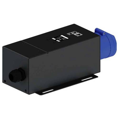 Bachmann 329.3032 Steckdosenleiste ohne Kabel Schwarz, Blau 1 St.