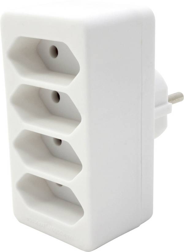 BACHMANN MULTISTECKER 4-fach EURO, wei Home & Living Smart