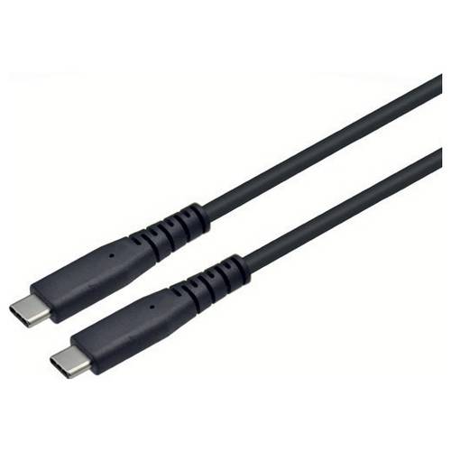 Roline USB-C® Kabel USB4®, USB 3.2 Gen2x2 USB-C® Stecker 2 m Schwarz 8K UHD, beidseitig verwendbarer Stecker, vergoldete...