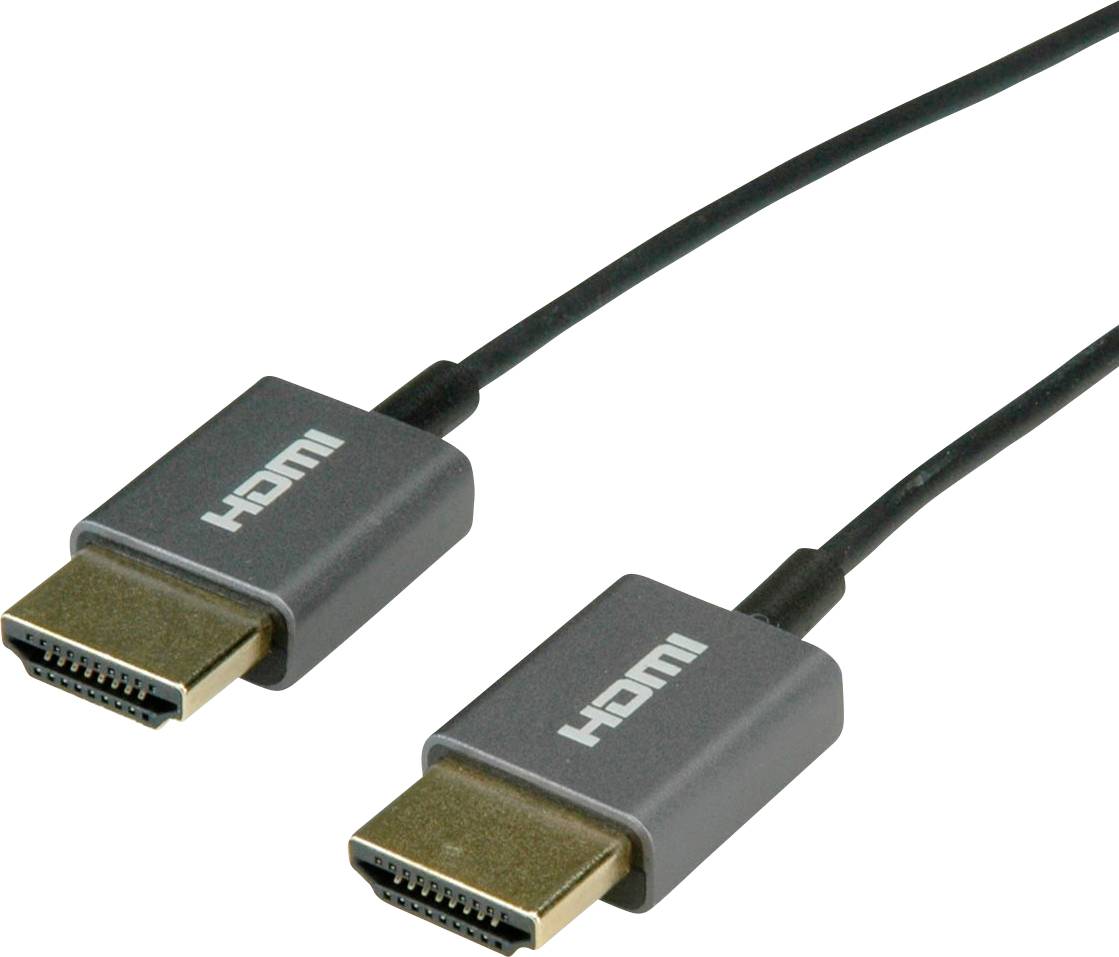 Roline HDMI-Kabel HDMI 2.1 HDMI-A Stecker 1.5 m Schwarz 8K UHD 11.04.5937