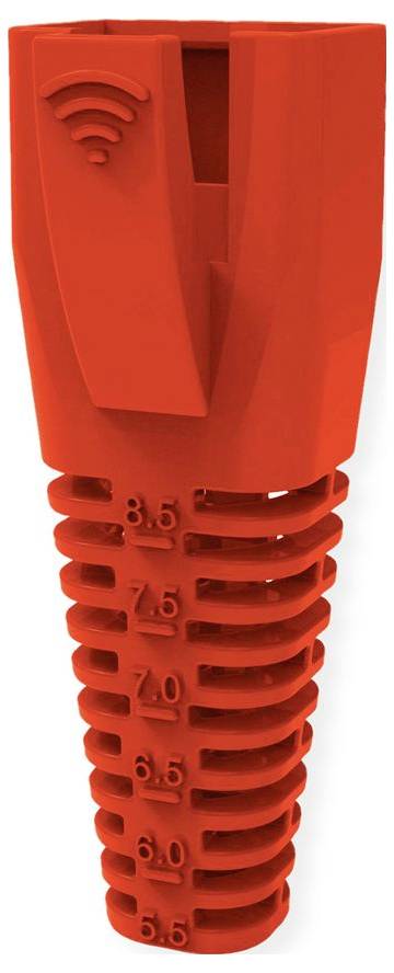 Roline Flexibel zuschneidbare Knickschutztüllen RJ45, mit Knickschutz Klemm-Ø (max.) 8.5 mm Kunststoff Rot 10 St.