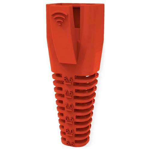 Roline Flexibel zuschneidbare Knickschutztüllen RJ45, mit Knickschutz Klemm-Ø (max.) 8.5 mm Kunststoff Rot 10 St.