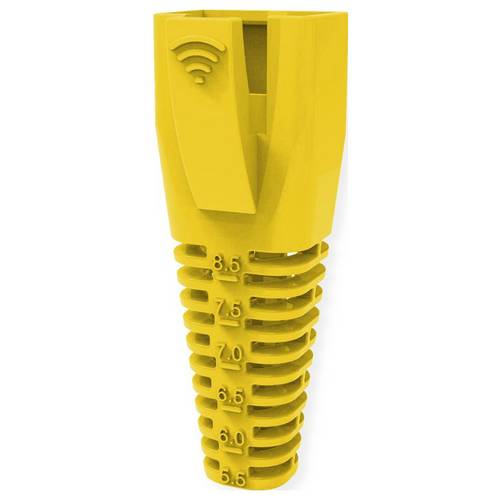 Roline Flexibel zuschneidbare Knickschutztüllen RJ45, mit Knickschutz Klemm-Ø (max.) 8.5 mm Kunststoff Gelb 10 St.