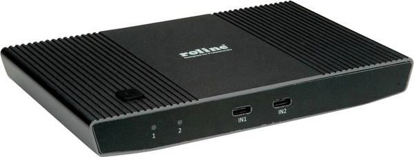 ROLINE - KVM Switch 2fach/Dock USB-C+ HDMI USB 2x A+1x C - KVM-Umschalter - USB Typ C