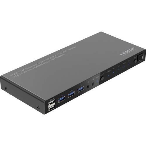 Roline KVM-Umschalter HDMI Tastatur, Maus 3840 x 2160 Pixel