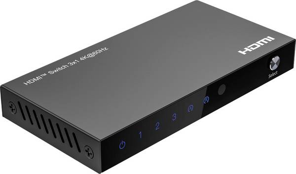 Roline   HDMI-Switch mit Fernbedienung  Schwarz