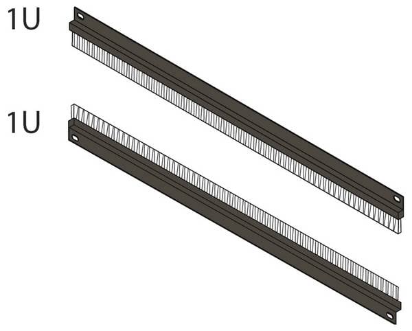 nVent SCHROFF 64230096 19 Zoll  Netzwerkschrank-Bürstenleiste  1 HE    Schwarzgrau (RAL 7021)