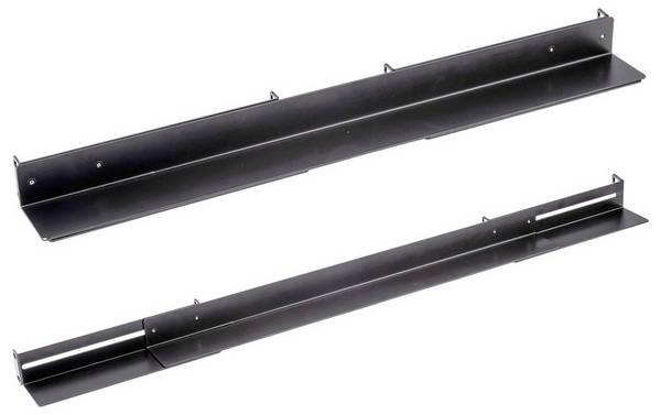 Value 26.99.0414 19 Zoll Netzwerkschrank-Gleitschienen 1 HE Geeignet für Schranktiefe: ab 800 mm Schwarz