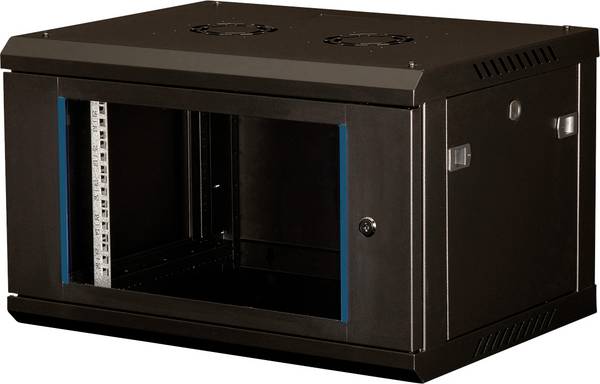Value 26.99.0823 19 Zoll 19 Zoll Wandgehäuse 6 HE Schwarz