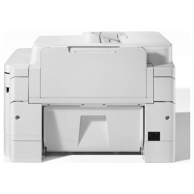 „Brother-Multifunktionsdrucker mit digitaler Anzeige und zwei Papierfächern, konzipiert für den privaten Gebrauch oder das Büro."