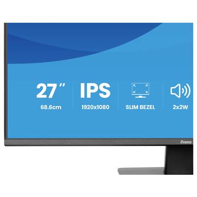 Iiyama ProLite LED-Monitor EEK C (A - G) 68.6 cm (27 Zoll) 1920 x 1080 Pixel 16:9 1 ms IPS LED-10