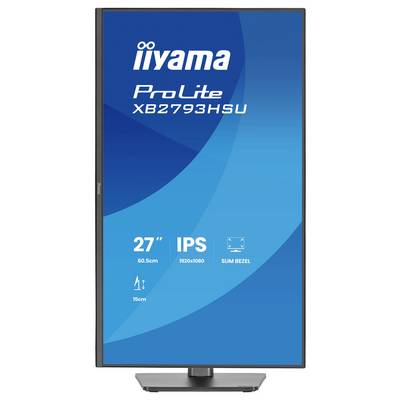 Ein 27-Zoll-Iiyama-ProLite-Monitor mit IPS-Display, Full-HD-Auflösung von 1920x1080 und schmalem Rahmendesign.