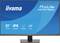 Monitor mit dem Label iiyama ProLite X2797QSU mit folgenden Spezifikationen: 27" Größe, IPS-Display, 2560x1440 Auflösung, schmaler Rahmen, 2x2W-Lautsprecher.