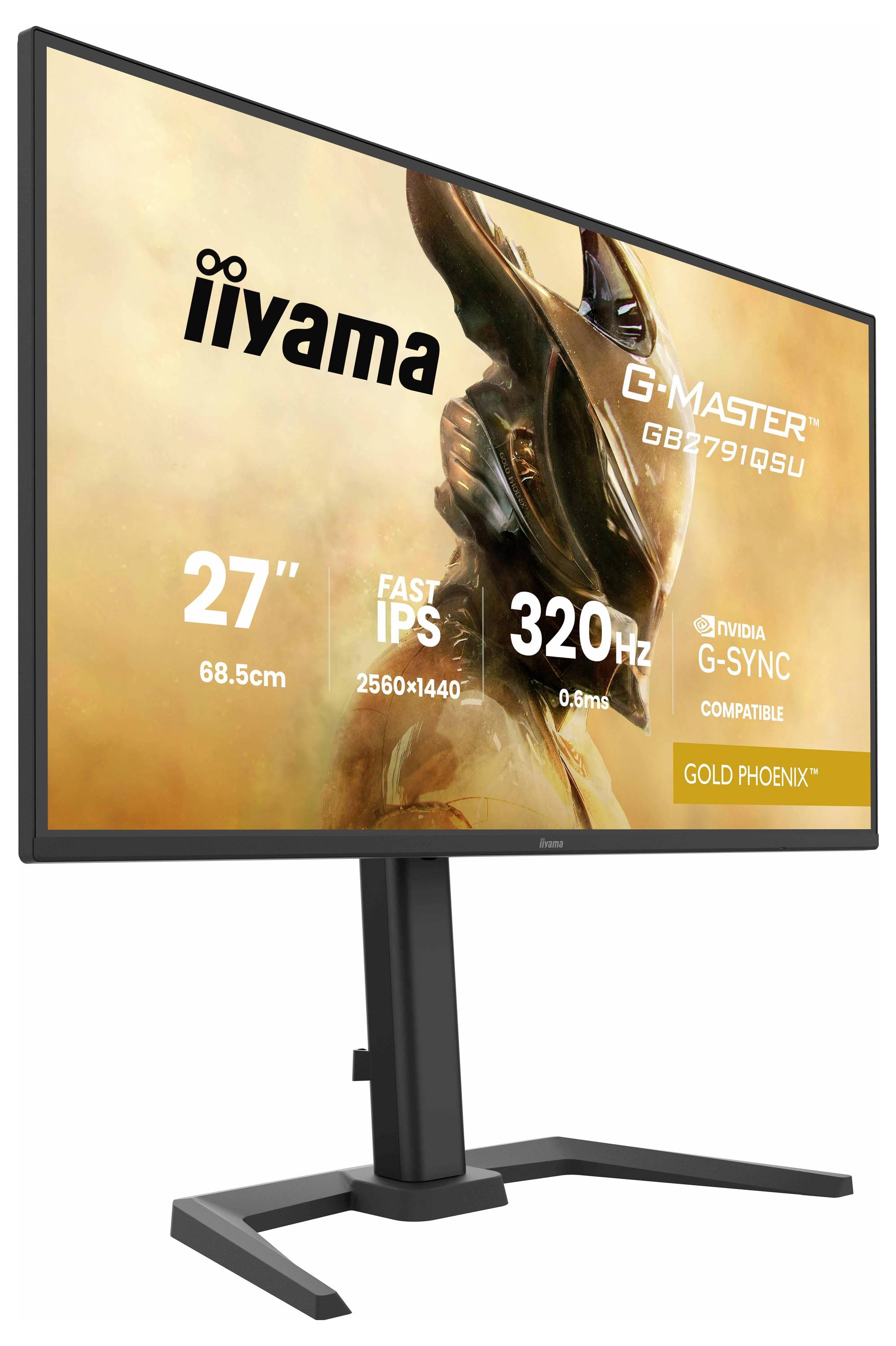 Iiyama G-MASTER Gaming Monitor EEK F (A - G) 68.6 cm (27 Zoll) 2560 x 1440 Pixel 16:9 0.6 ms DisplayPort IPS LED-2