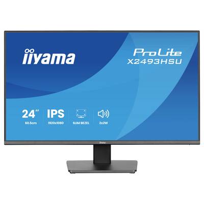 Der Monitor iiyama ProLite X2493HSU verfügt über ein 24"-IPS-Display, eine 1920x1080-Auflösung, einen schmalen Rahmen und 2x2W-Lautsprecher.
