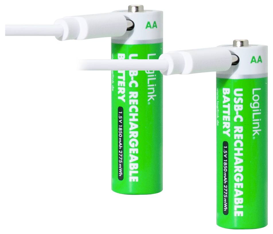 LogiLink LR6RCB2 Mignon (AA)-Akku Li-Ion 1850 mAh 1.5 V 2 St.-4