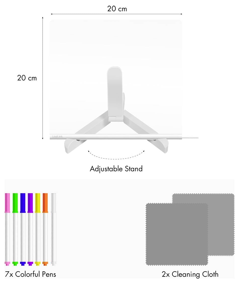 LogiLink Schreibtafel AA0191 Transparent Acryl 1 St.-3