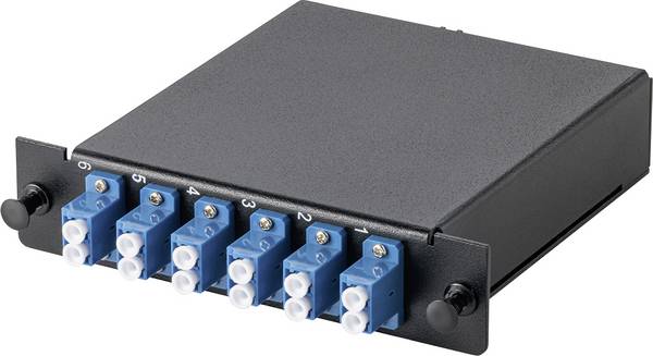 Digitus DN-96333-2/9 LWL-Verteilerplatte Schwarz, Blau, Weiß 1 St.