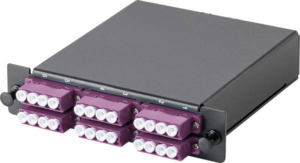 Digitus DN-96433-2-4 LWL-Verteilerplatte Schwarz, Violett, Weiß 1 St.