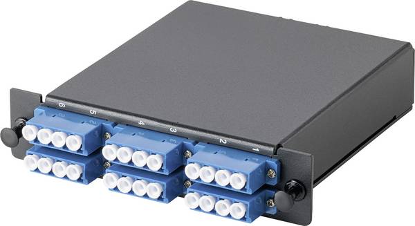Digitus DN-96433-2/9 LWL-Verteilerplatte Schwarz, Blau, Weiß 1 St.