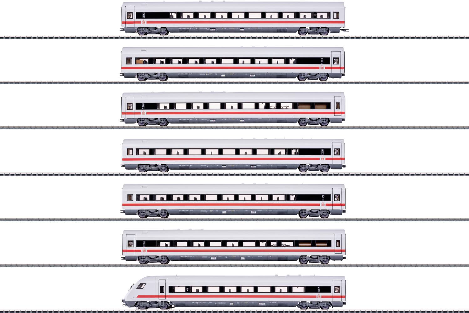 Märklin 042930 H0 ICE-Wagen-Set m.7 Wagen DB AG