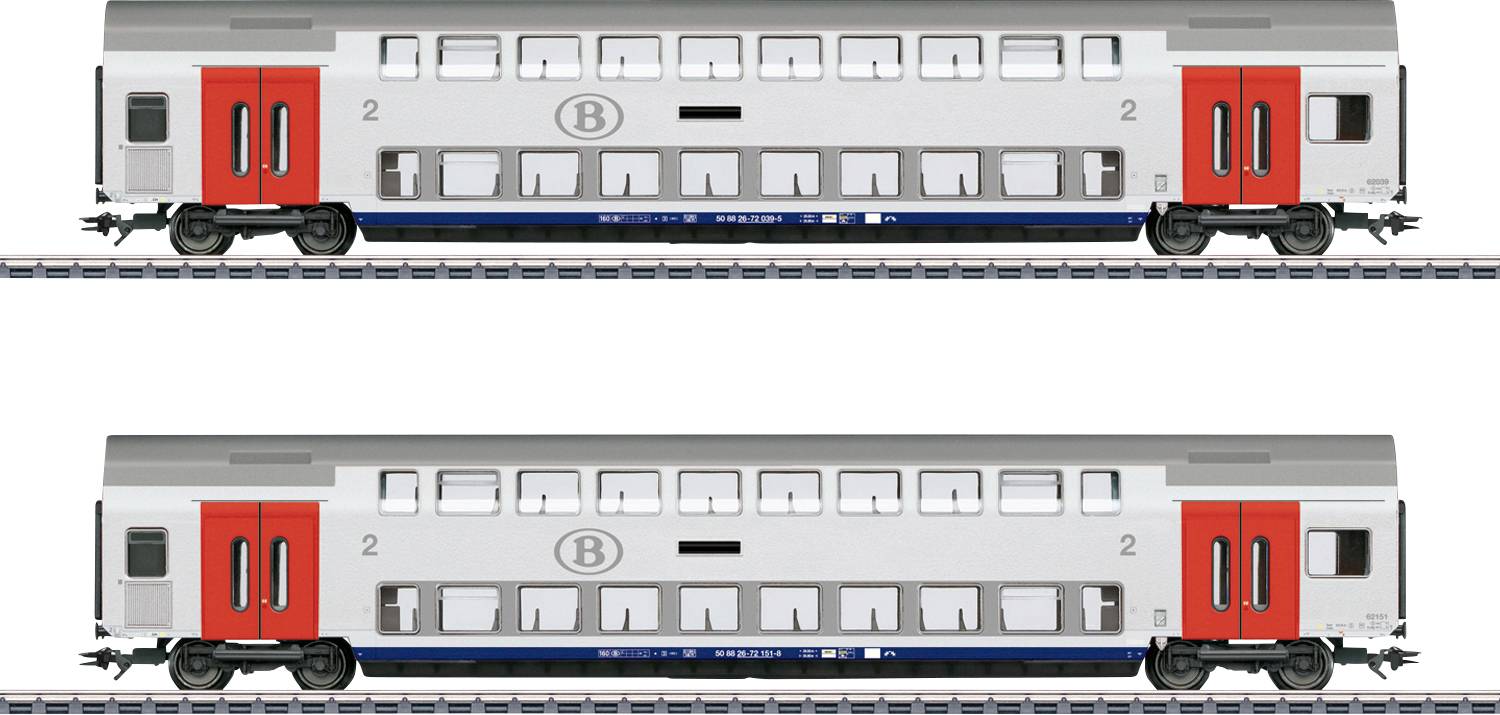 Märklin 043566 H0 Doppelstockwagen-Set SNCB