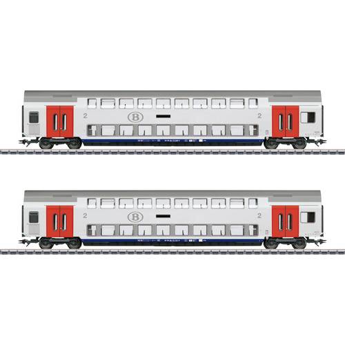 Märklin 043566 H0 Doppelstockwagen-Set SNCB