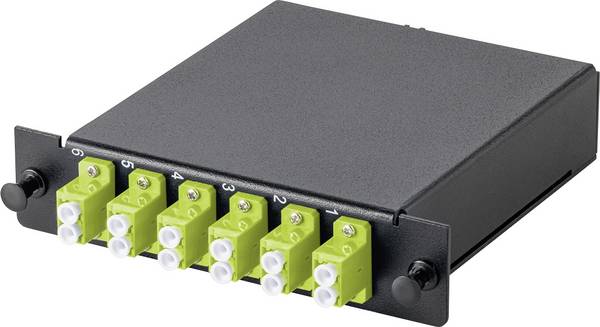 Digitus DN-96333-2-5 LWL-Verteilerplatte Schwarz, lime green, Limettengrün, Weiß 1 St.