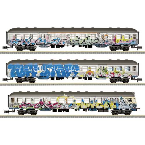 MiniTrix T18264 N Personenwagen-Set Silberlinge, MHI