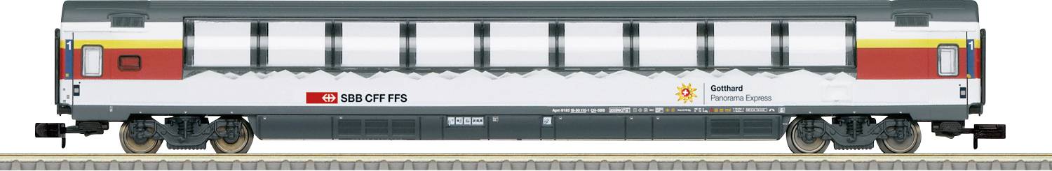 MiniTrix T18622 N EuroCity Panoramawagen SBB