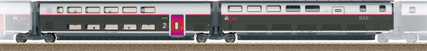 TRIX H0 T23189 H0 Erg.-Set 3 TGV inOui SNCF