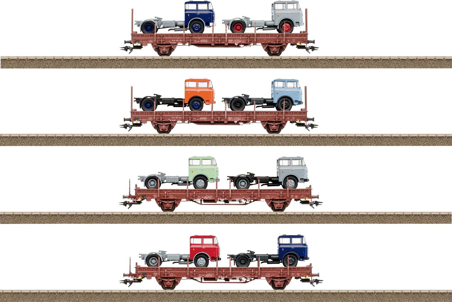 TRIX H0 T24190 Güterwagen DC