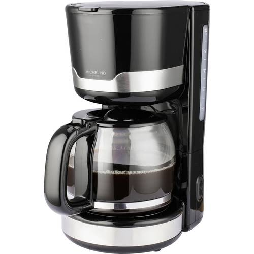 Thumbnail - Michelino Kaffeemaschine 1,5 Liter Edelstahl schwarz Kaffeemaschine Schwarz, Silber Fassungsvermögen Tassen=12