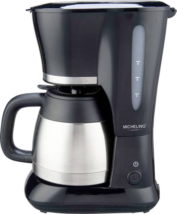 Michelino Kaffeemaschine Schwarz 1,0L Kaffeemaschine Schwarz