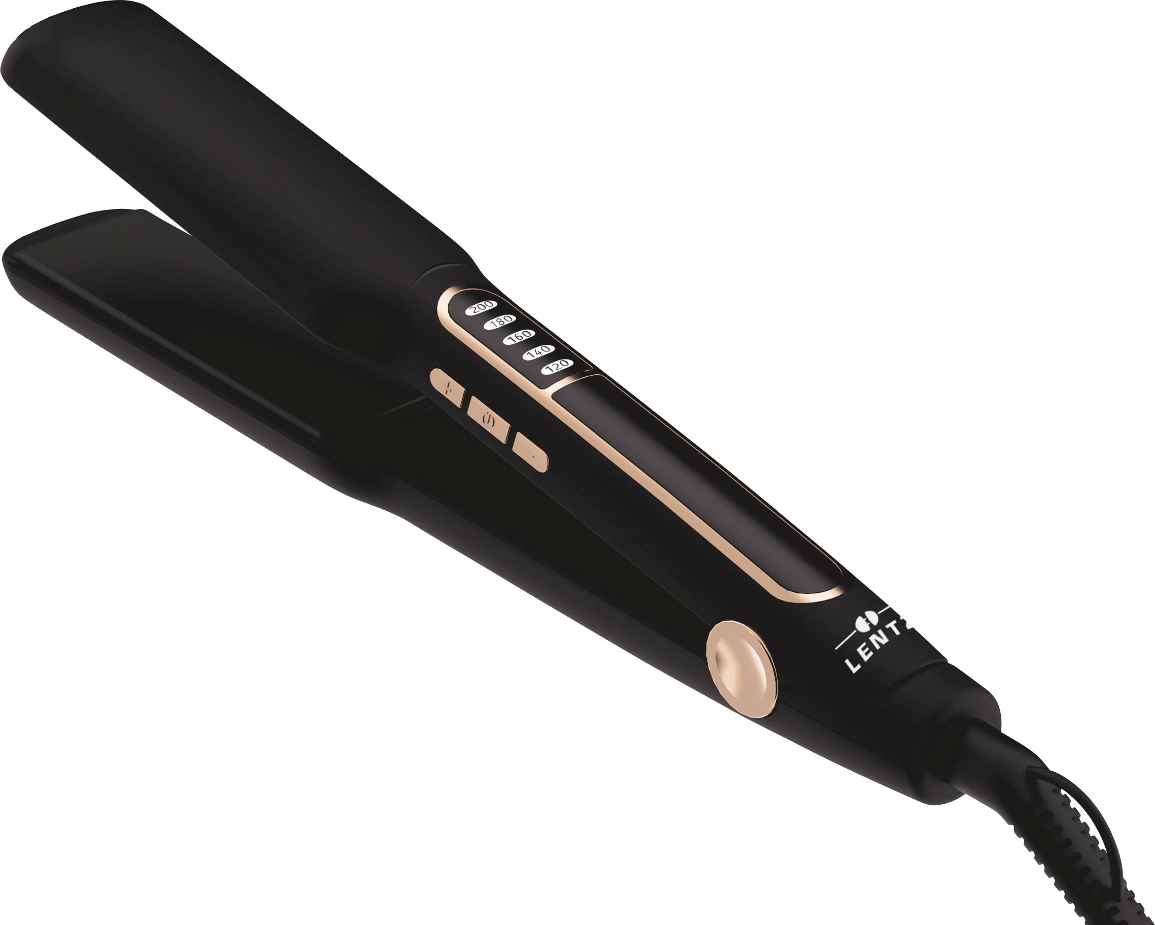 Lentz Haarglätter Glätteisen Schwarz