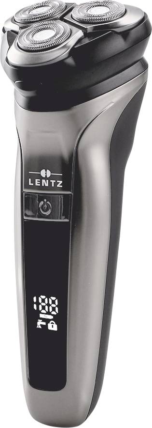 Lentz Akku-Rasierer 74457 Rotationsrasierer Schwarz-0
